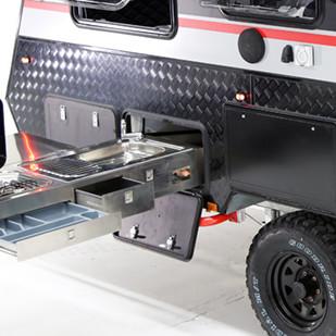 Hardtop Camper Trailer Mounted RV Large Space Aluminum
