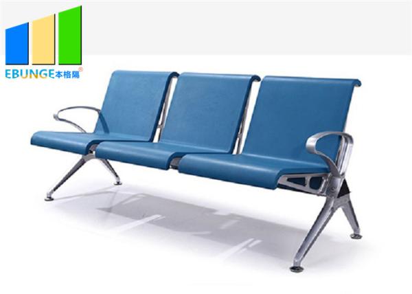 O plutônio azul da liga de alumínio cobre 5 cadeiras de espera do aeroporto do banco de Seaters
