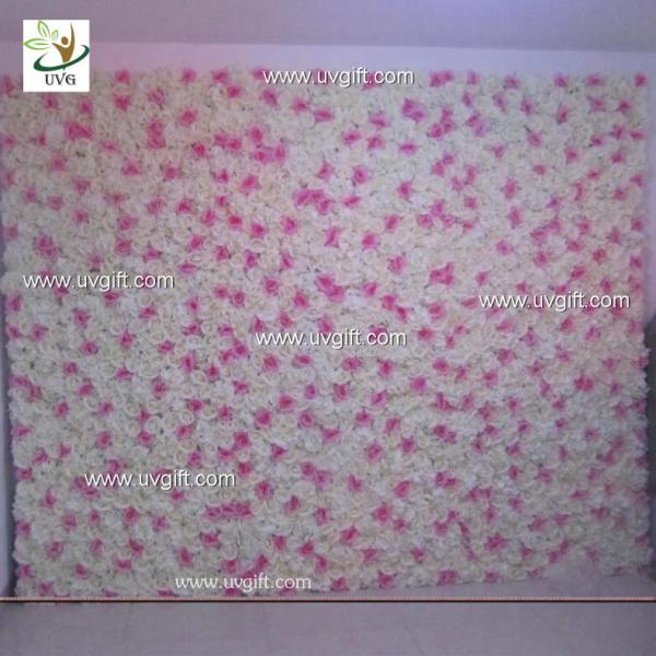 UVG silk artificial roses and hydrangeas flower wall photography backdrops for summer wedding ideas CHR1122