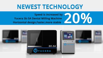 Método dental da trituração seca da linha central da máquina de trituração 5 da precisão 0.2mm com software CAD CAM