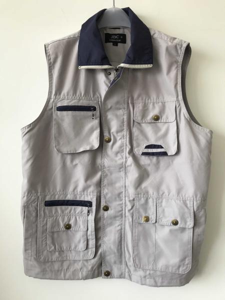 Mens classic vest，mens waist coat, gilet, vest in peach skin fabric, stone/beige colour, S-3XL, 049