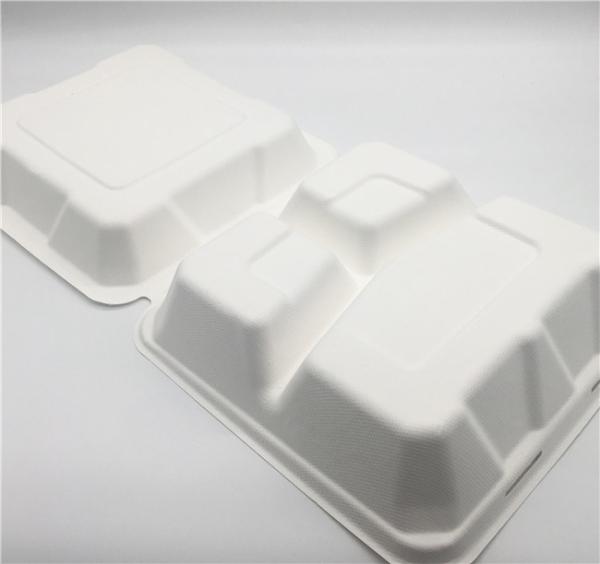 Recipientes 45g para viagem biodegradáveis Microwavable de 23×22×5cm