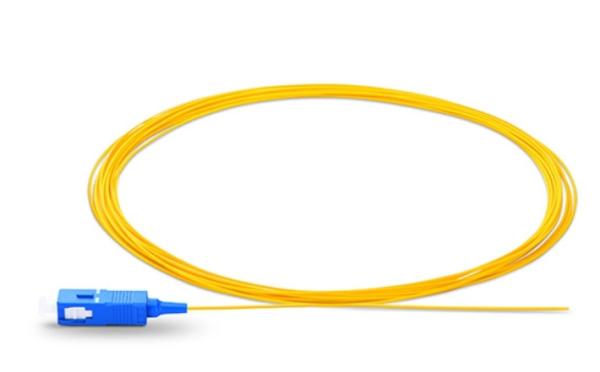 Waterproof Fiber Optic Pigtail UPC SC Pigtail Single Mode OS2 9/125um LSZH 1m