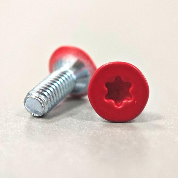 Специализированный краснокрашенный Торкс привода винт из нержавеющей стали Звезда головы деревянные винты