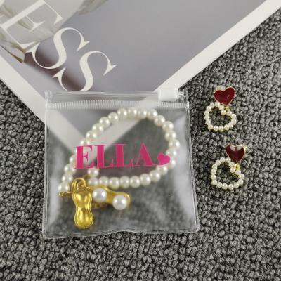 Eco Friendly Packaging Storage Pvc Jewelry Zipper Bags Waterproof For Storage