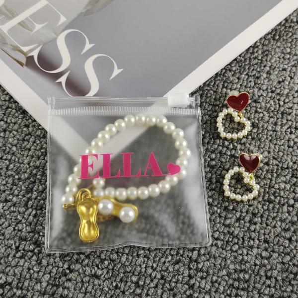 Eco Friendly Packaging Storage Pvc Jewelry Zipper Bags Waterproof For Storage