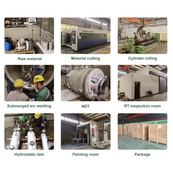 OEM Pressure Vessel Liquid Separation Tank Vessel For Petrochemical Refining Industry