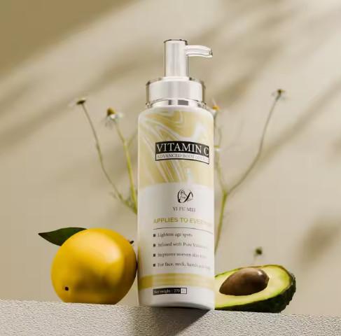 OEM ODM New Natural Whitening Face & Body Lotion Moisturizing Brightening Skin Care Vitamin C Body Lotion