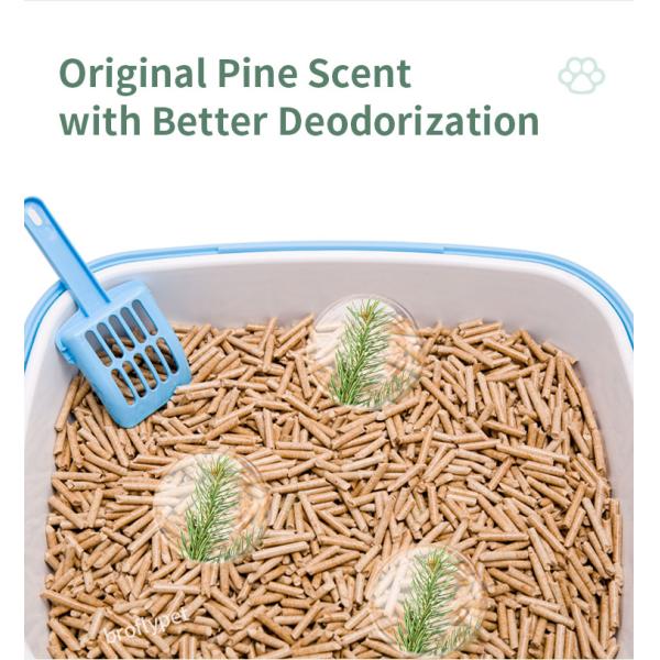 Dust Free Deodorant Pine Wood Powder Cat Litter Natural Wood Pellets for Pet OEM/ODM