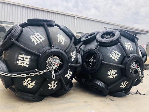 D1350×L3000 80kPa Marine Inflatable Fender 50kPa Ship Pneumatic Fender
