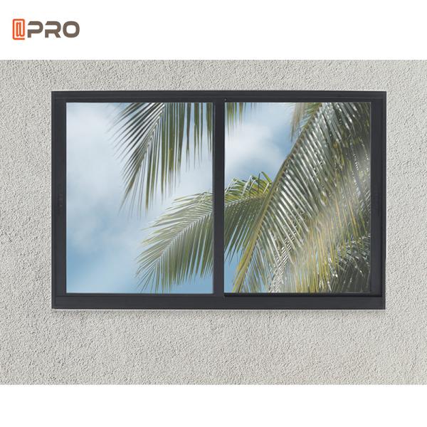 AAMA 12mm Simple Aluminum Sliding Windows Aluminum Frame Glass Windows