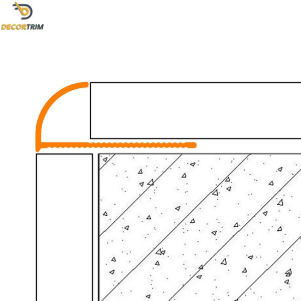 Tile Transition Strip Metal Tile Edging Tile Beading Accessories Profile 8mm