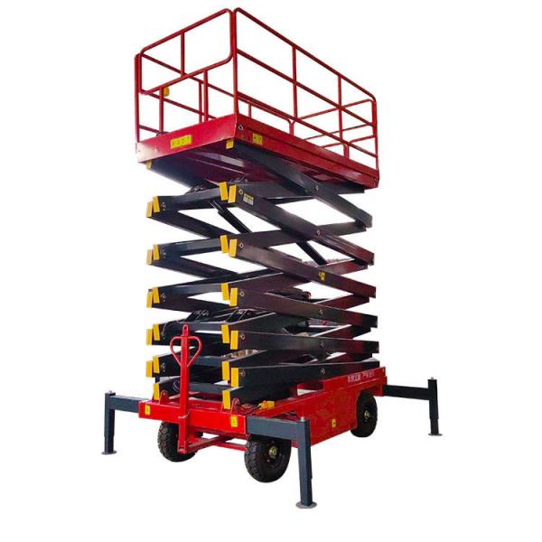 2T Mobile Scissor Lift 6 Meter Industrial Scissor Lift Aerial Work Platform