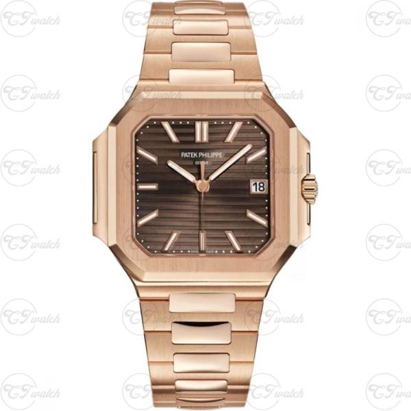 Patek Philippe Nautilus 5811  rose goldStainless Steel brown Dial Automatic Super Clone Luxury Watch Men