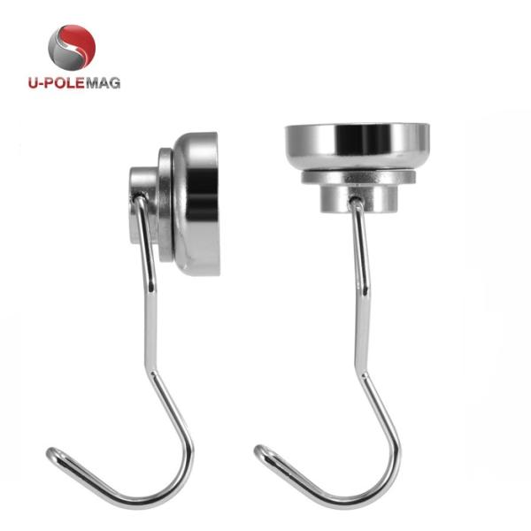 NdFeB Grade NdFeb 25mm 50lbs 180 градусов свободного вращения крутящийся крюк магнит для промышленности