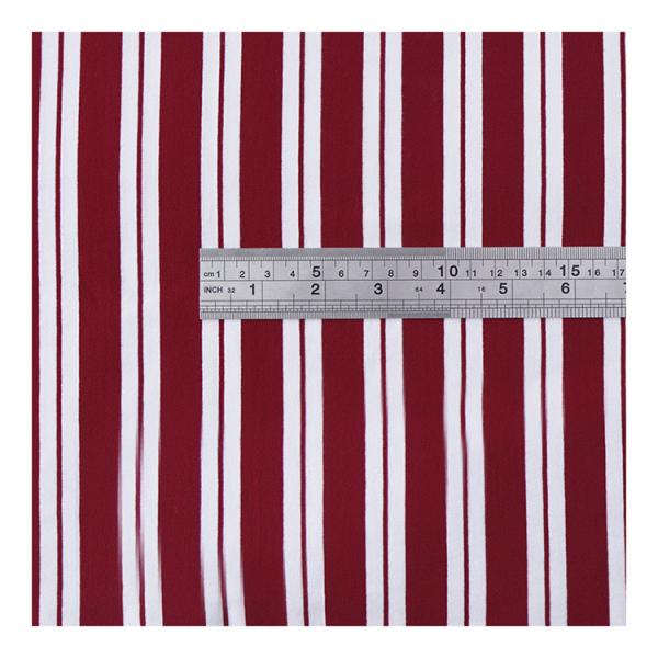 Чистая ткань нашивки простирания хлопка, ткань легковеса 175cm органическая Striped