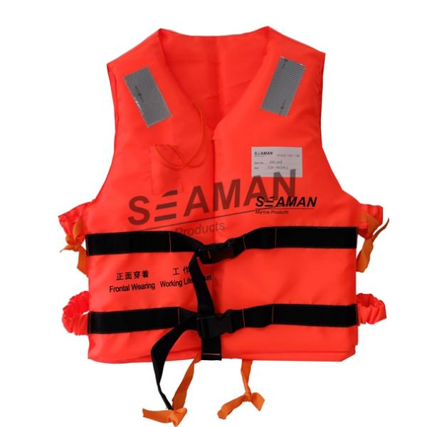 Marine Rigid Foam Orange Work Life Jacket 86-5 Adult Life Vest For Immigrants