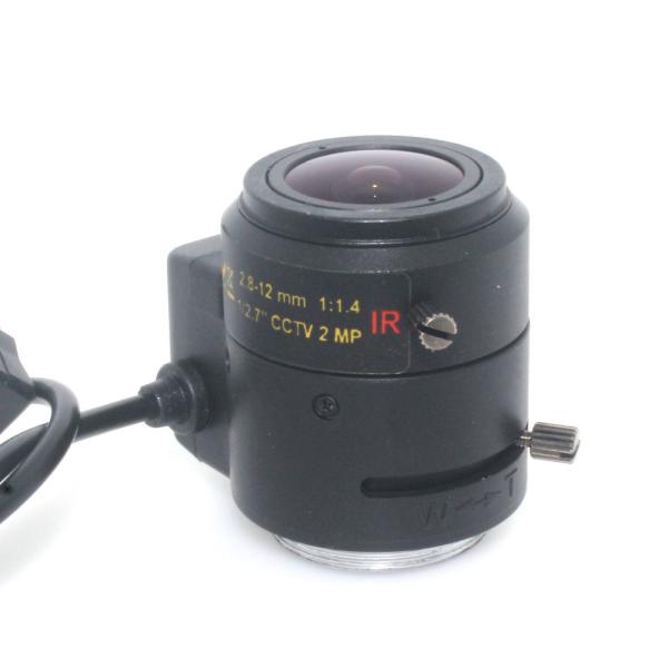 2MP IR Auto Iris Lens 1/2.7 2.8-12mm Multi Coating Surface Vandal Proof