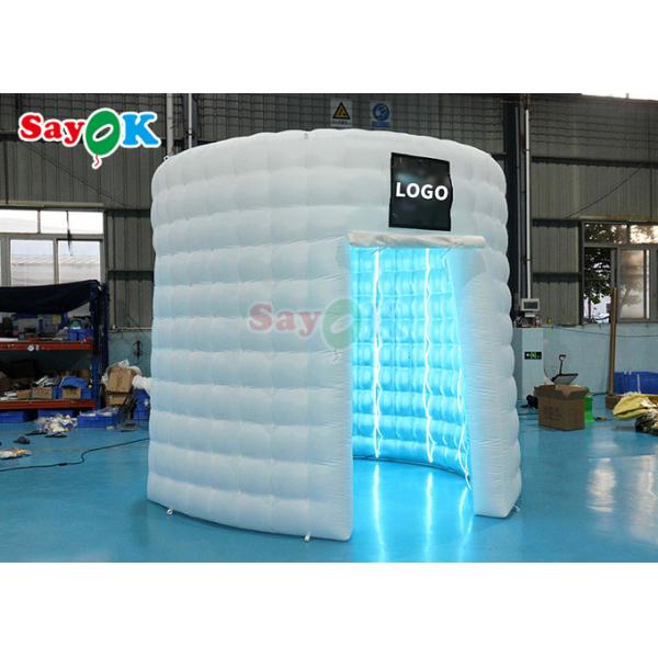 Cúpula blanca para fotos inflables para fiesta de cumpleaños