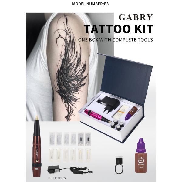 Professional Permanent Makeup Machine Kit for Lip Eyebrow Tattoo Complete Box