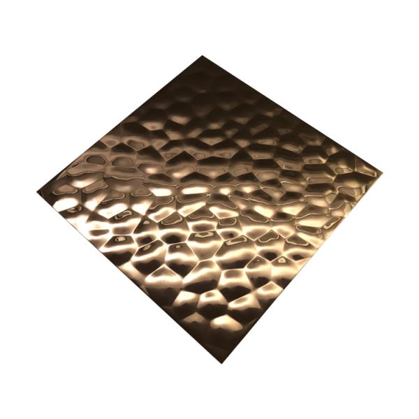 Convex Hammer Textured Stamped 304 201 Stainless Steel Metal Plate