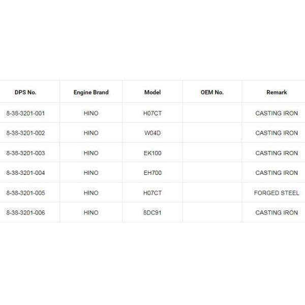 13411 - 1291 Excavator Crankshaft EH700 For Hino Diesel Engine