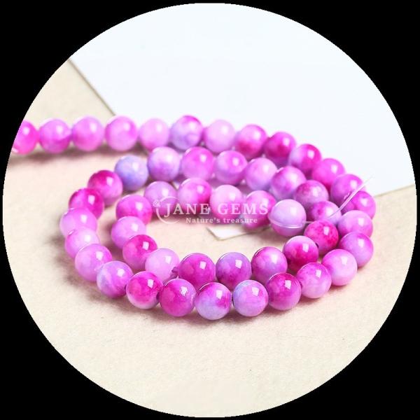 Natural Gemstone Bracelets Various Color Jade Loose Bead Strands to Elevate Your Style with Natural Elegance
