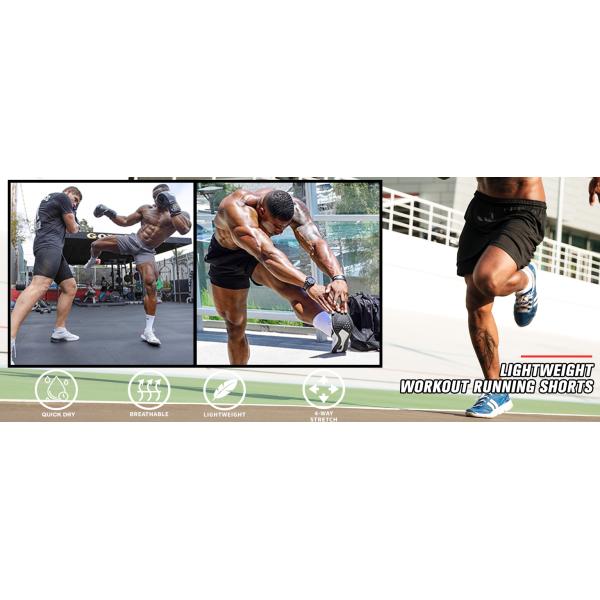 Men's Shorts, Men's Mesh Gym Shorts, Lightweight Athletic Shorts Gym Workout Shorts Quick Dry Bodybuilding