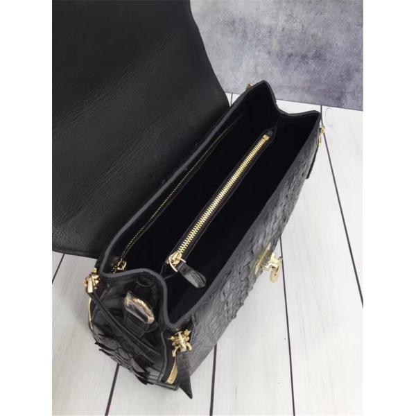 Exotic Genuine Crocodile Skin Woman Orange Purse Authentic Alligator Leather Lady Handbag Female Crossbody Shoulder Bag