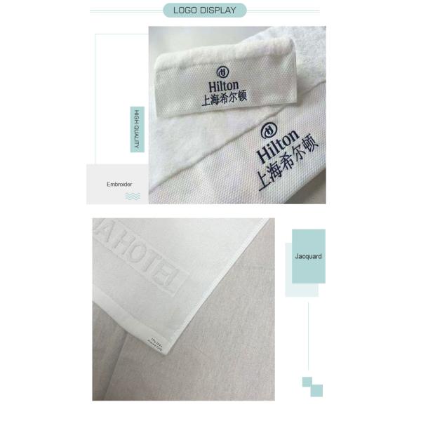 Подшитые полотенца руки гостиницы 50г/Пк ясно белые