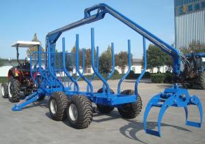 reboque do log do trator de 50hp 3t com Crane Farm Trator Attachments