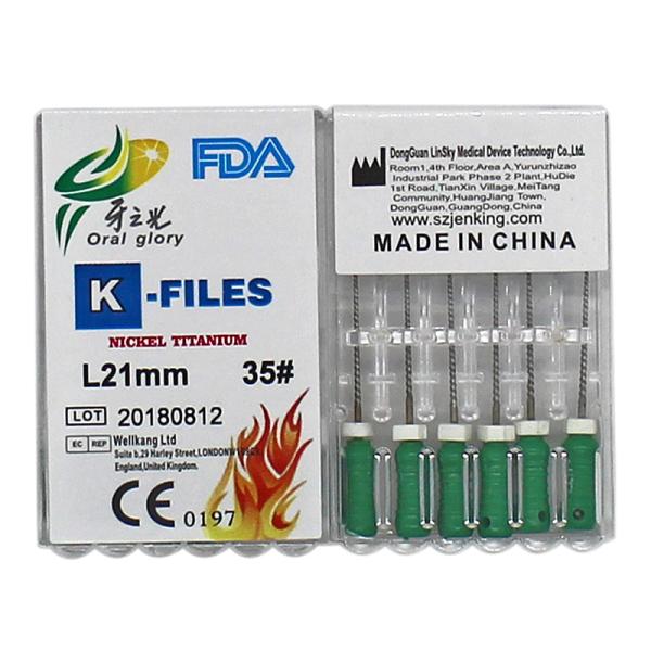 Nickel Titanium Endodontic Hand Files , Dental K Files 31mm 28mm