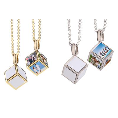 Collier photo personnalisé Collier en or en argent en sublimation