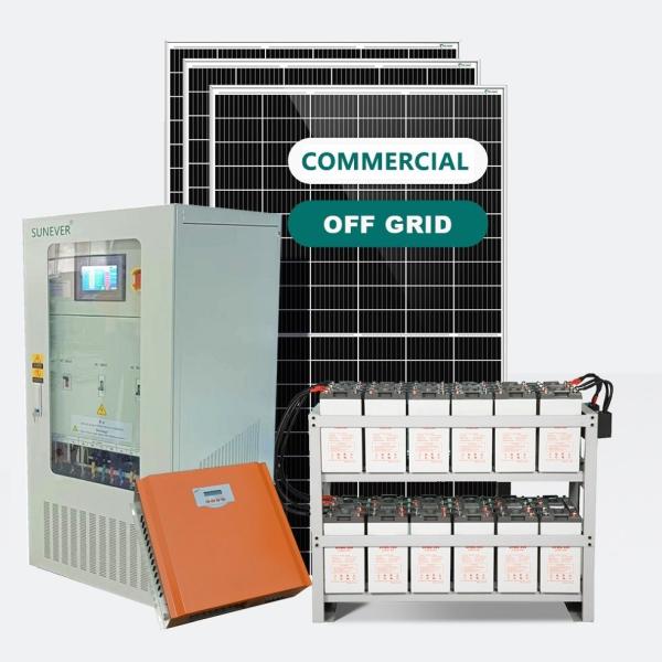 Connexion hybride au réseau 10kw-30kw Système de panneaux solaires hors réseau pour le stockage d'énergie solaire à domicile
