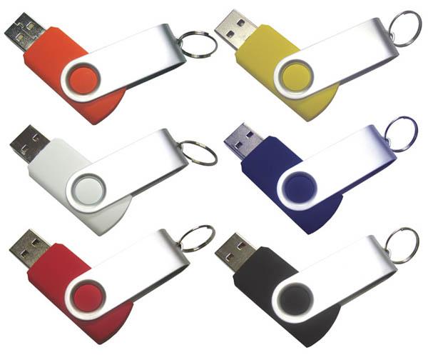 Eslabón giratorio 1GB, 2GB, 4GB, 8GB, memoria USB del metal 16GB compatible con la PC AT-027
