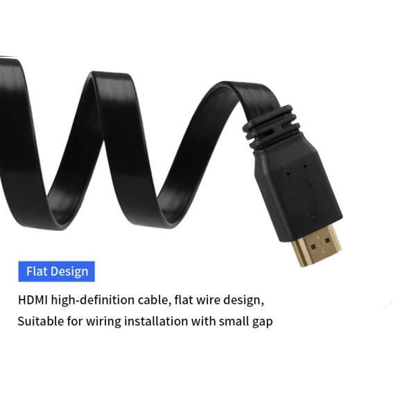 HDTV cable flat cable 2.0 with chip 1.4V 1080P 18.0Gbs 60M/70M/80M/90M/100M   hdtv cable