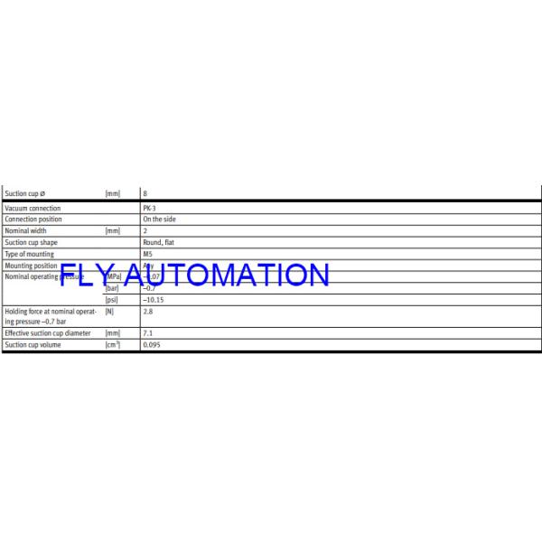 Умирает брошенная чашка полное VASB-55-1/4-PUR-B 1396063 GTIN4052568062026 всасывания Festo цинка