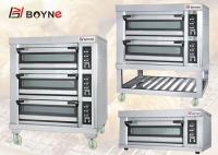 Horno comercial de las bandejas de la cubierta seis del equipo tres de la cocina de la panadería del CE