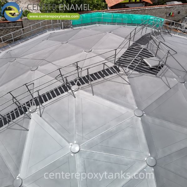 Aluminum Dome Roof for Welded Stainless Steel Natural Gas Storage Tank: Provides a Reliable, Maintenance-Free Cover for Tanks Storing Gas-Related Liquid Products