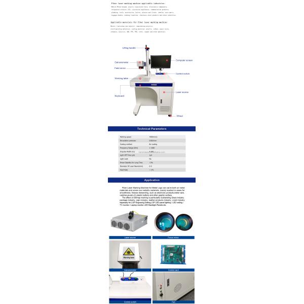 Professional Pulsed Mode Desktop Fiber Laser Marking Machine for Outlet Cattle Animal Ear Tag Bird Pigeon Ring Printing