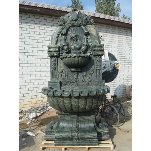 Crane Carved White Marble Stone Water Fountain Decoration