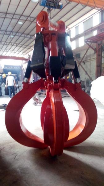 Huitong Excavator Orange Peel Grab for 37-46 Ton Excavators for Scrap / Waste Handling Customized CE Certificate