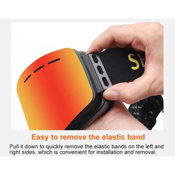 Effortlessly Glide Down the Slopes with Magnetic Ski Goggles and Foam 1/2/3 Layers
