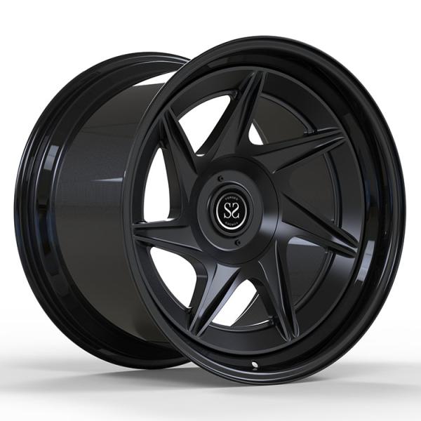 чернота 2-PC лоска 20inch 13J широкая выковала оправы алюминиевого сплава для Nissan GTR 5x114.3