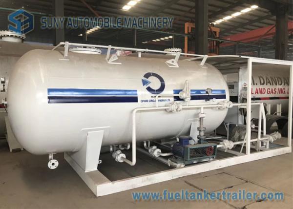 Mobile LPG Transport Tank Bower Skid Station For Refilling LPG To LPG Cylinder