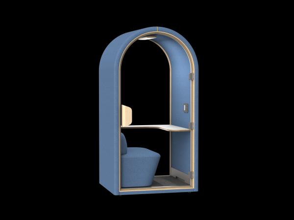 Home Pod Acoustic Booth | All-in-One Soundproof Office Pod with Integrated Desk