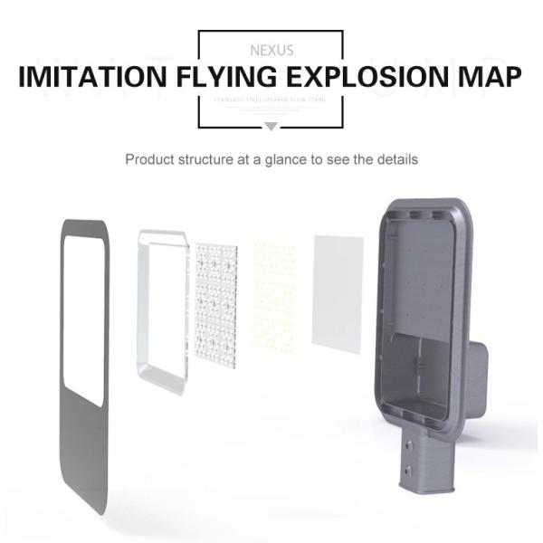 Water Resistant IP65 Led Street Lights , 200w 250w Led Street Light Fast Delivery