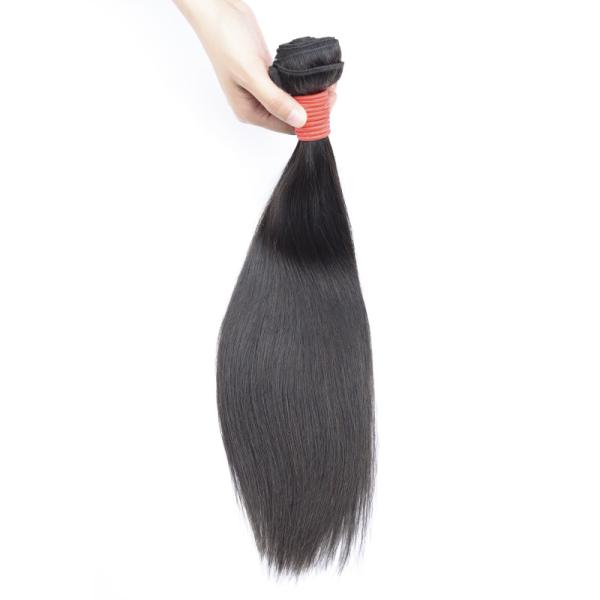 Silky Straight Human Hair Weave Unprocessed Virgin Hair Extension Dyed Bleached