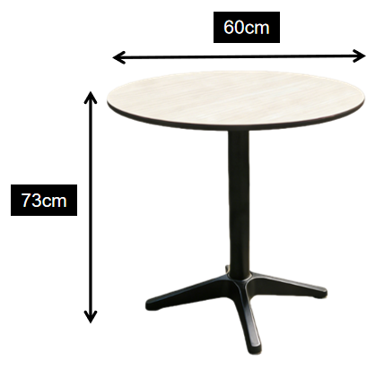 Round Aluminum Contemporary Outdoor Dining Tables for Events Parties Hotels Parks & Gyms
