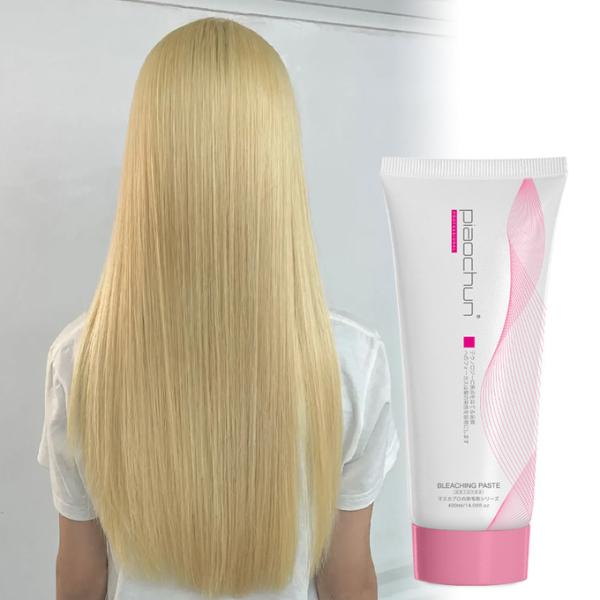 Expérience jusqu'à 8 niveaux Efficacité de l'éclaircissement avec la crème de blanchiment des cheveux 3 ans Durée de conservation